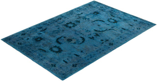 Vibrance, One-of-a-Kind Hand-Knotted Area Rug - Gray, 4' 4" x 6' 4" - Solo Rugs