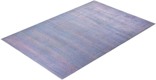 Vibrance, One-of-a-Kind Hand-Knotted Area Rug - Gray, 5' 10" x 8' 10" - Solo Rugs