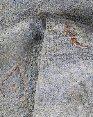 Vibrance, One-of-a-Kind Hand-Knotted Area Rug - Gray, 5' 2" x 8' 0" - Solo Rugs