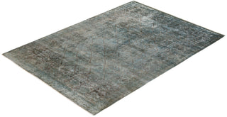 Vibrance, One-of-a-Kind Hand-Knotted Area Rug - Gray, 6' 0" x 8' 10" - Solo Rugs