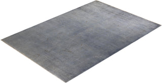 Vibrance, One-of-a-Kind Hand-Knotted Area Rug - Gray, 6' 3" x 9' 1" - Solo Rugs