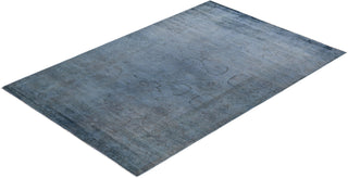 Vibrance, One-of-a-Kind Hand-Knotted Area Rug - Gray, 6' 3" x 9' 3" - Solo Rugs