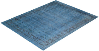 Vibrance, One-of-a-Kind Hand-Knotted Area Rug - Gray, 7' 10" x 10' 3" - Solo Rugs