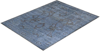 Vibrance, One-of-a-Kind Hand-Knotted Area Rug - Gray, 8' 0" x 10' 0" - Solo Rugs
