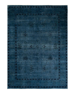Vibrance, One-of-a-Kind Hand-Knotted Area Rug - Gray, 8' 10" x 12' 1" - Solo Rugs
