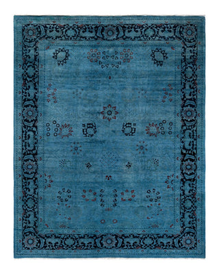 Vibrance, One-of-a-Kind Hand-Knotted Area Rug - Gray, 8' 3" x 10' 1" - Solo Rugs