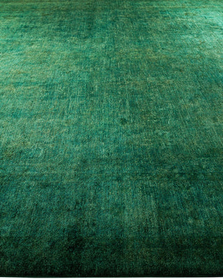 Vibrance, One-of-a-Kind Hand-Knotted Area Rug - Green, 11' 10" x 14' 7" - Solo Rugs
