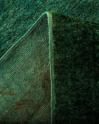 Vibrance, One-of-a-Kind Hand-Knotted Area Rug - Green, 11' 10" x 14' 7" - Solo Rugs
