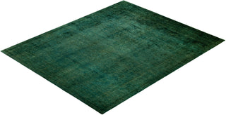 Vibrance, One-of-a-Kind Hand-Knotted Area Rug - Green, 11' 10" x 14' 7" - Solo Rugs
