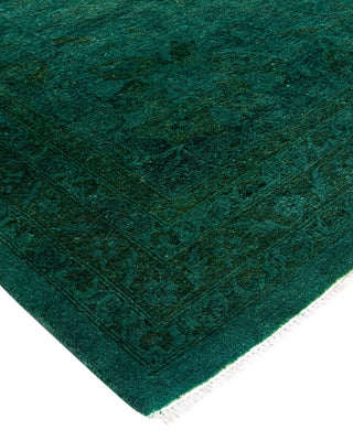 Vibrance, One-of-a-Kind Hand-Knotted Area Rug - Green, 11' 10" x 15' 9" - Solo Rugs