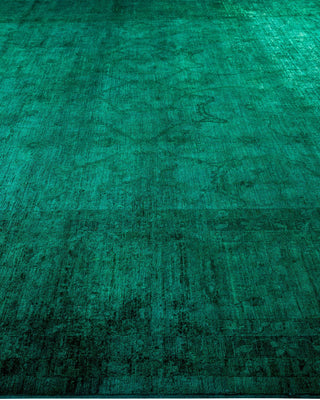 Vibrance, One-of-a-Kind Hand-Knotted Area Rug - Green, 12' 1" x 17' 5" - Solo Rugs
