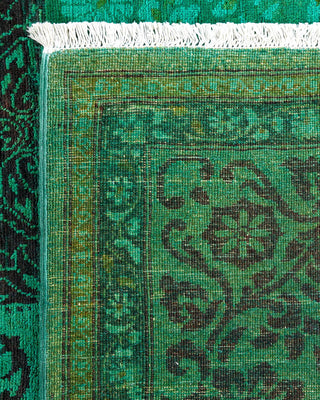 Vibrance, One-of-a-Kind Hand-Knotted Area Rug - Green, 6' 0" x 8' 9" - Solo Rugs