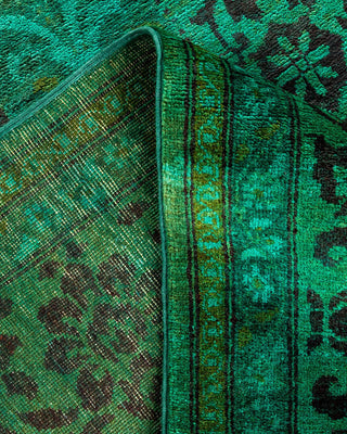 Vibrance, One-of-a-Kind Hand-Knotted Area Rug - Green, 6' 0" x 8' 9" - Solo Rugs