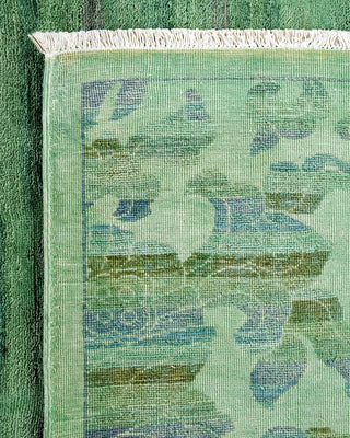 Vibrance, One-of-a-Kind Hand-Knotted Area Rug - Green, 6' 1" x 9' 1" - Solo Rugs