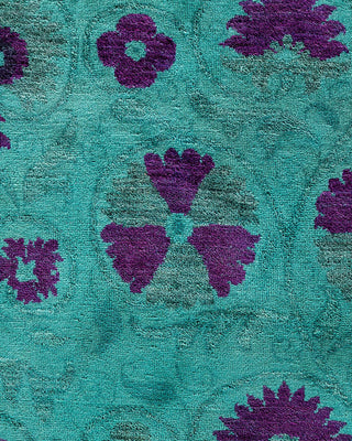 Vibrance, One-of-a-Kind Hand-Knotted Area Rug - Green, 9' 2" x 12' 1" - Solo Rugs
