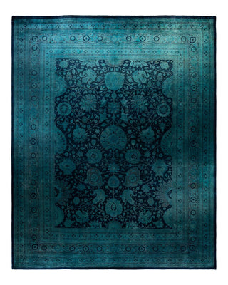 Vibrance, One-of-a-Kind Hand-Knotted Area Rug - Navy, 12' 1" x 15' 0" - Solo Rugs