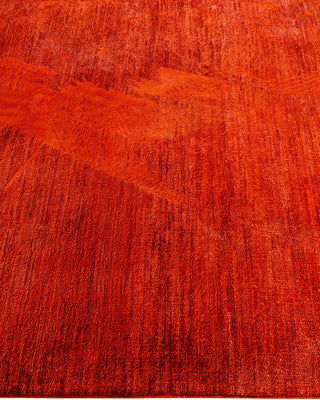 Vibrance, One-of-a-Kind Hand-Knotted Area Rug - Orange, 4' 0" x 6' 1" - Solo Rugs
