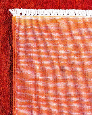 Vibrance, One-of-a-Kind Hand-Knotted Area Rug - Orange, 4' 1" x 6' 4" - Solo Rugs