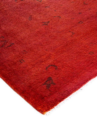 Vibrance, One-of-a-Kind Hand-Knotted Area Rug - Orange, 4' 2" x 5' 7" - Solo Rugs