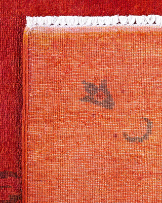 Vibrance, One-of-a-Kind Hand-Knotted Area Rug - Orange, 4' 2" x 5' 7" - Solo Rugs