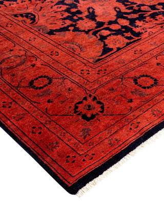Vibrance, One-of-a-Kind Hand-Knotted Area Rug - Orange, 6' 0" x 9' 2" - Solo Rugs