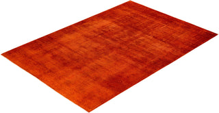 Vibrance, One-of-a-Kind Hand-Knotted Area Rug - Orange, 6' 1" x 8' 9" - Solo Rugs