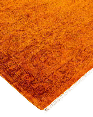 Vibrance, One-of-a-Kind Hand-Knotted Area Rug - Orange, 6' 1" x 9' 0" - Solo Rugs