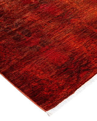 Vibrance, One-of-a-Kind Hand-Knotted Area Rug - Orange, 7' 10" x 10' 4" - Solo Rugs