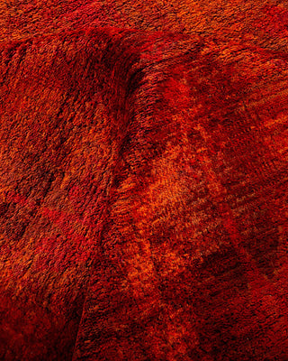 Vibrance, One-of-a-Kind Hand-Knotted Area Rug - Orange, 7' 10" x 10' 4" - Solo Rugs