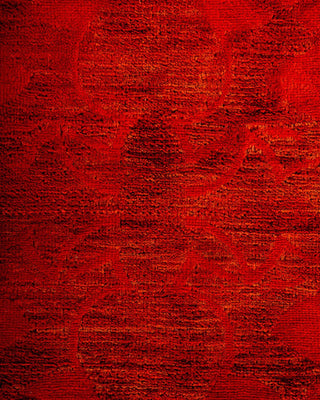 Vibrance, One-of-a-Kind Hand-Knotted Area Rug - Orange, 8' 1" x 10' 1" - Solo Rugs