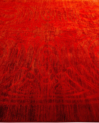 Vibrance, One-of-a-Kind Hand-Knotted Area Rug - Orange, 8' 1" x 10' 1" - Solo Rugs