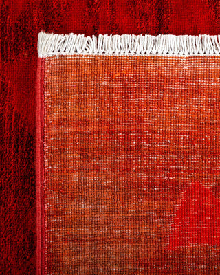 Vibrance, One-of-a-Kind Hand-Knotted Area Rug - Orange, 8' 1" x 10' 1" - Solo Rugs