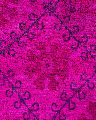 Vibrance, One-of-a-Kind Hand-Knotted Area Rug - Pink, 11' 10" x 15' 3" - Solo Rugs