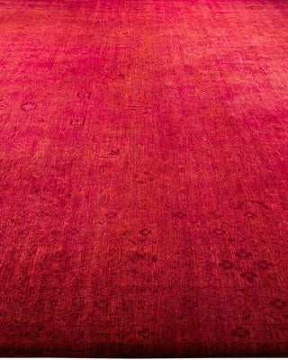 Vibrance, One-of-a-Kind Hand-Knotted Area Rug - Pink, 12' 2" x 14' 10" - Solo Rugs
