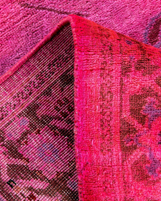 Vibrance, One-of-a-Kind Hand-Knotted Area Rug - Pink, 2' 7" x 13' 10" - Solo Rugs