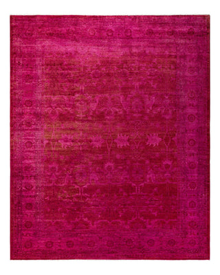 Vibrance, One-of-a-Kind Hand-Knotted Area Rug - Pink, 8' 3" x 10' 1" - Solo Rugs