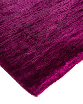 Vibrance, One-of-a-Kind Hand-Knotted Area Rug - Plum, 12' 2" x 14' 10" - Solo Rugs