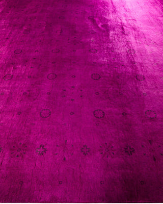Vibrance, One-of-a-Kind Hand-Knotted Area Rug - Plum, 12' 2" x 14' 10" - Solo Rugs