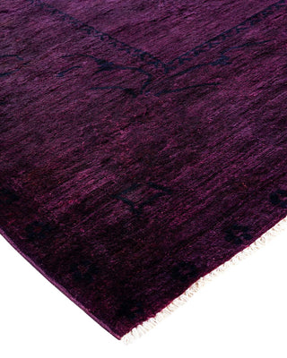 Vibrance, One-of-a-Kind Hand-Knotted Area Rug - Purple, 12' 0" x 14' 5" - Solo Rugs