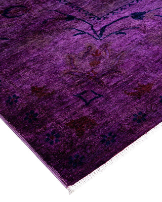 Vibrance, One-of-a-Kind Hand-Knotted Area Rug - Purple, 12' 4" x 17' 8" - Solo Rugs