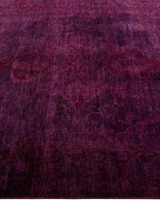 Vibrance, One-of-a-Kind Hand-Knotted Area Rug - Purple, 5' 1" x 7' 7" - Solo Rugs