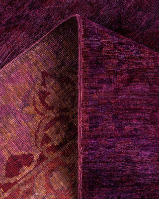 Vibrance, One-of-a-Kind Hand-Knotted Area Rug - Purple, 5' 1" x 7' 7" - Solo Rugs