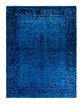 Vibrance, One-of-a-Kind Hand-Knotted Area Rug - Purple, 9' 0" x 11' 7" - Solo Rugs