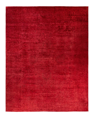 Vibrance, One-of-a-Kind Hand-Knotted Area Rug - Red, 11' 10" x 14' 9" - Solo Rugs