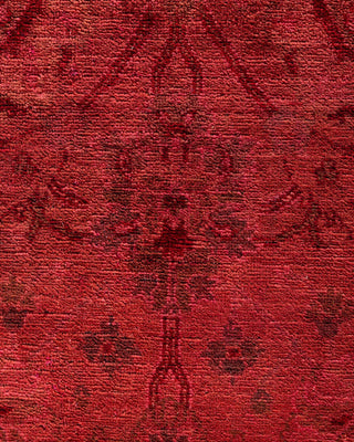 Vibrance, One-of-a-Kind Hand-Knotted Area Rug - Red, 4' 1" x 6' 4" - Solo Rugs