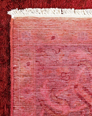 Vibrance, One-of-a-Kind Hand-Knotted Area Rug - Red, 4' 1" x 6' 4" - Solo Rugs