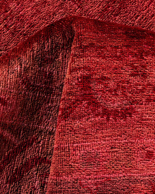 Vibrance, One-of-a-Kind Hand-Knotted Area Rug - Red, 4' 1" x 6' 4" - Solo Rugs