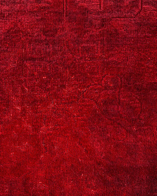 Vibrance, One-of-a-Kind Hand-Knotted Area Rug - Red, 4' 2" x 6' 0" - Solo Rugs
