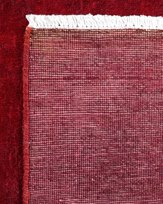 Vibrance, One-of-a-Kind Hand-Knotted Area Rug - Red, 4' 2" x 6' 0" - Solo Rugs