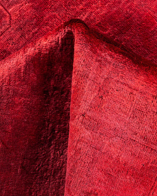 Vibrance, One-of-a-Kind Hand-Knotted Area Rug - Red, 4' 2" x 6' 0" - Solo Rugs